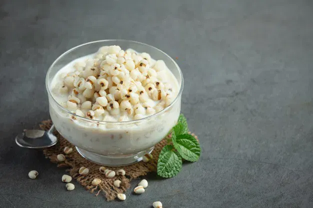 Millet Coconut Milk Dessert Glass Bowl 1150 38208