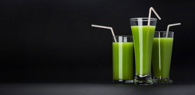 Green Smoothie Black Background 88281 1161