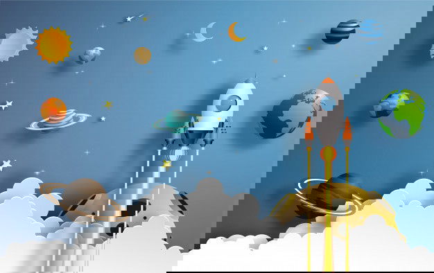 Rocket Flying Space 43880 140 1