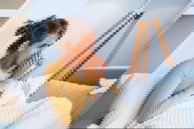 Woman Caught Cold Flu Sneezing Into Tissue 1212 1507