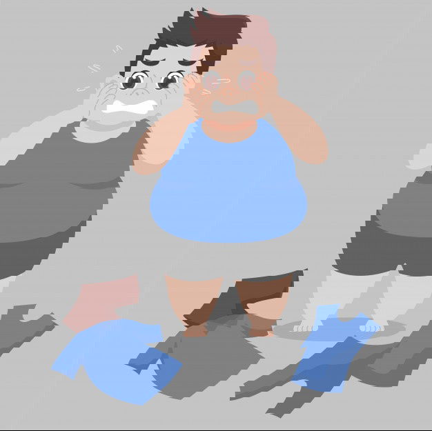 Big Fat Man Cannot Wearing Her Clothes Because She Is Too Fat 134553 77