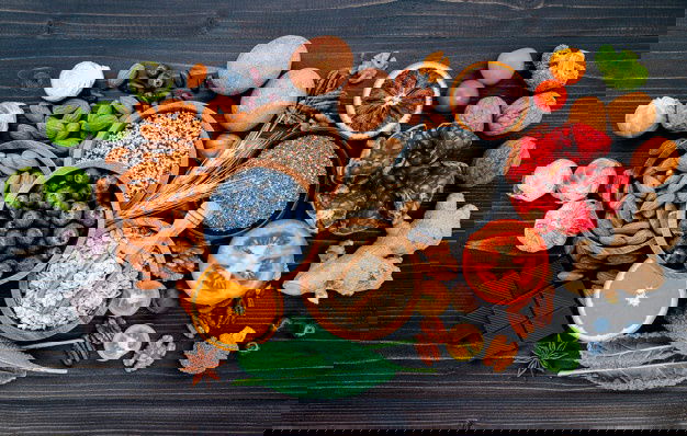 Ingredients Healthy Foods Selection Concept Healthy Food Set Up 35641 3101