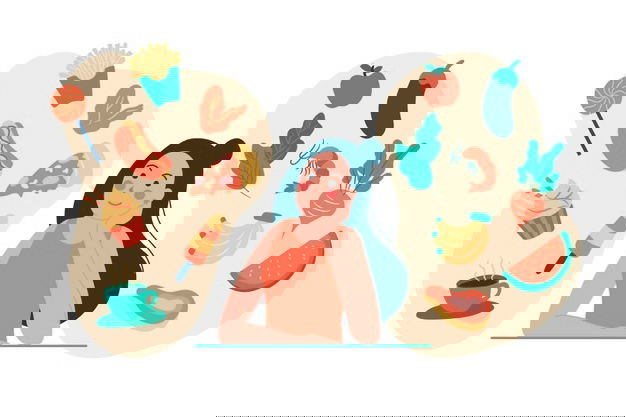 Foods That Should Not Be Eaten In The Morning On An Empty Stomach. Must Know! 8 Woman Thinking About Healthy Unhealthy Food 23 2148568280