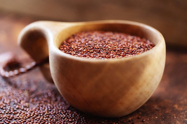 Red Quinoa Grains Seeds Red Quinoa Chenopodium Quinoa Wooden Cup 172132 8
