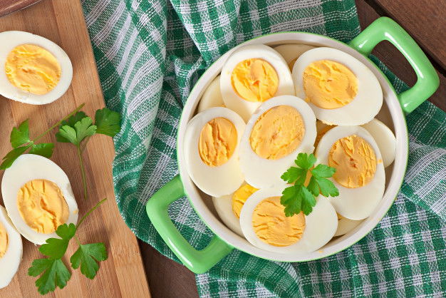 Nutritious Eggs Weight Loss &Amp; Benefits 1 Boiled Eggs Bowl Decorated With Parsley Leaves 2829 8366