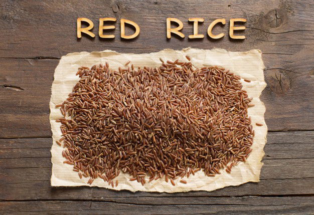 Red Rice Wooden Table With Wooden Letters Top View 202769 2053