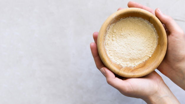 Top View Woman Holding Bowl With Clay 23 2148520228