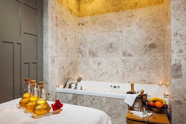 Massage Room Ready For Customer With Champagne, Fresh Fruits Istockphoto 638681830 612X612 1