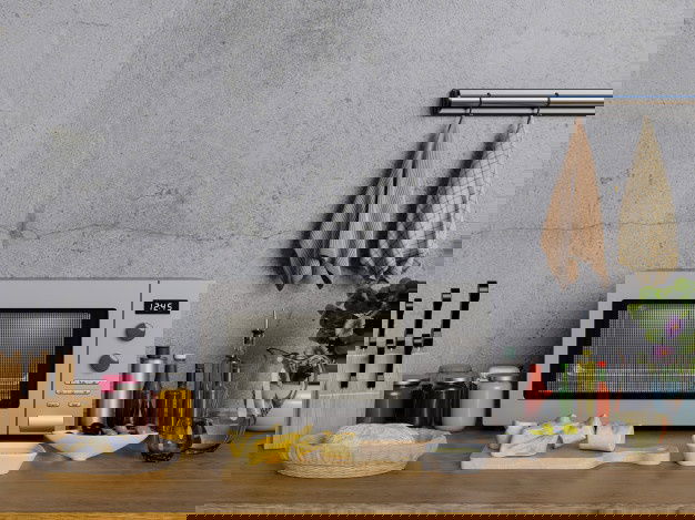 Kitchen Table With Microwave 35909 68