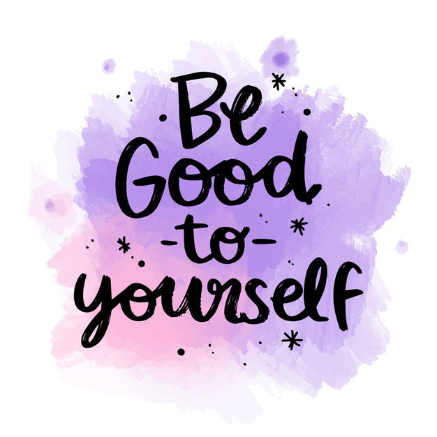 How To Be Better At Being Good To Yourself 1 Positive Lettering Be Good Yourself Message Watercolor Stain 23 2148342665
