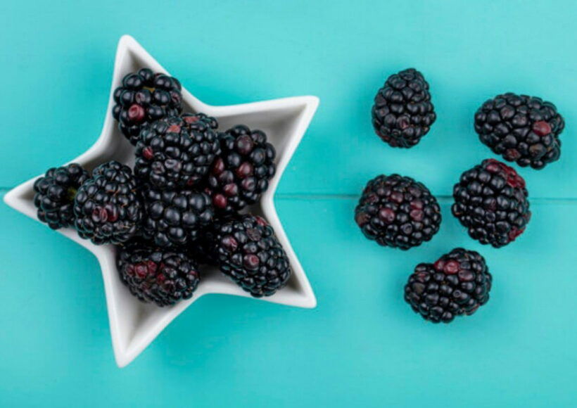 15 Mind-Blowing Health Benefits Of Blackberries Nobody Have Told You! 25 Top View Blackberry Saucer Form Star Light Blue Surface 141793 18239 Copy 1280X853