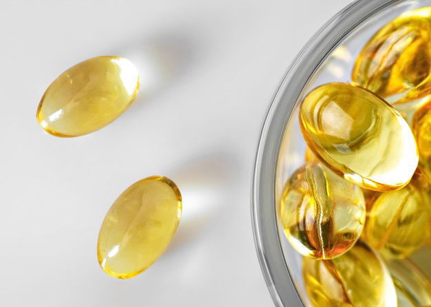 Fish Oil Capsules Glass Bowl 166373 693