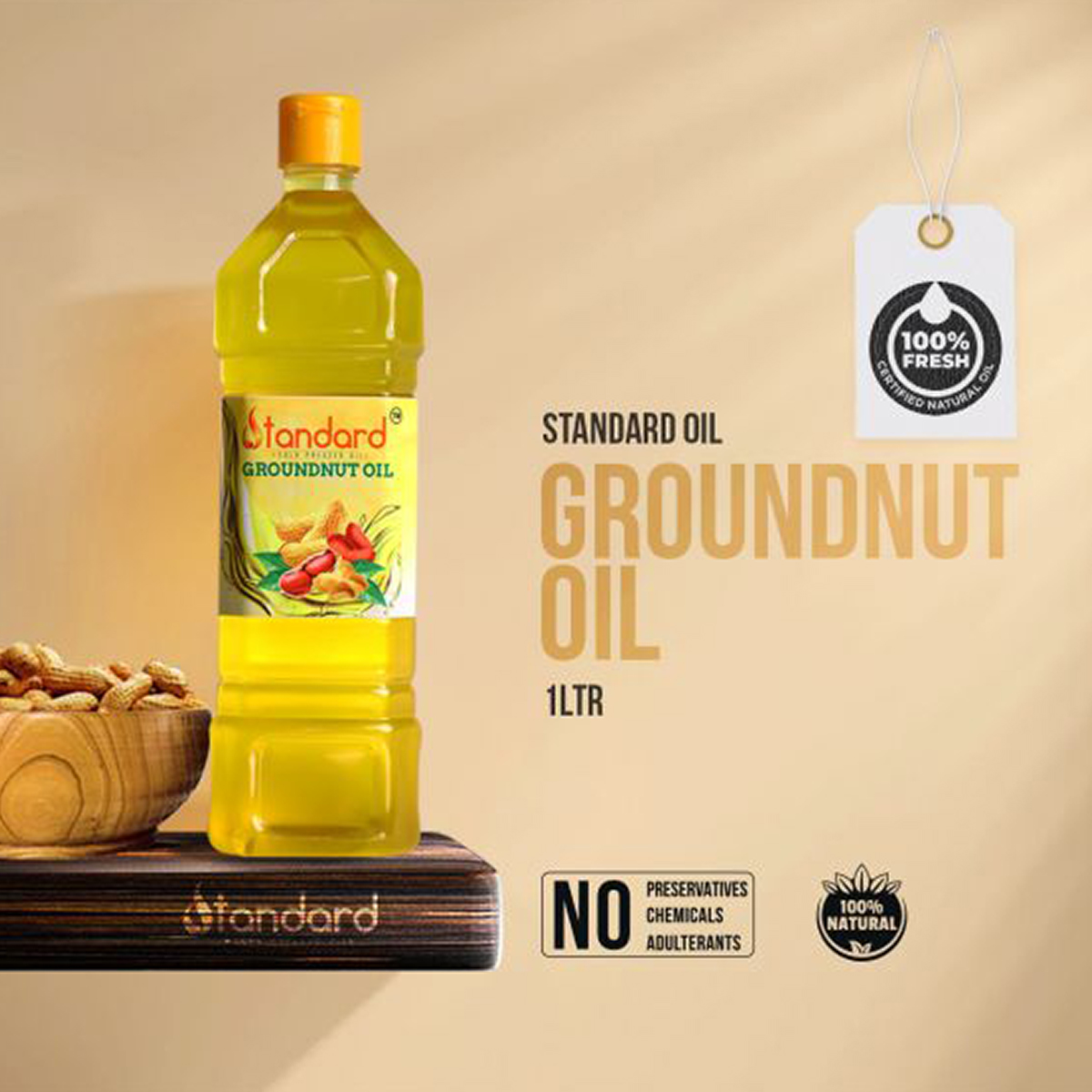 Cold Pressed Groundnut Oil