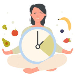 Steaming bowl of little millet noodles with colorful vegetables".