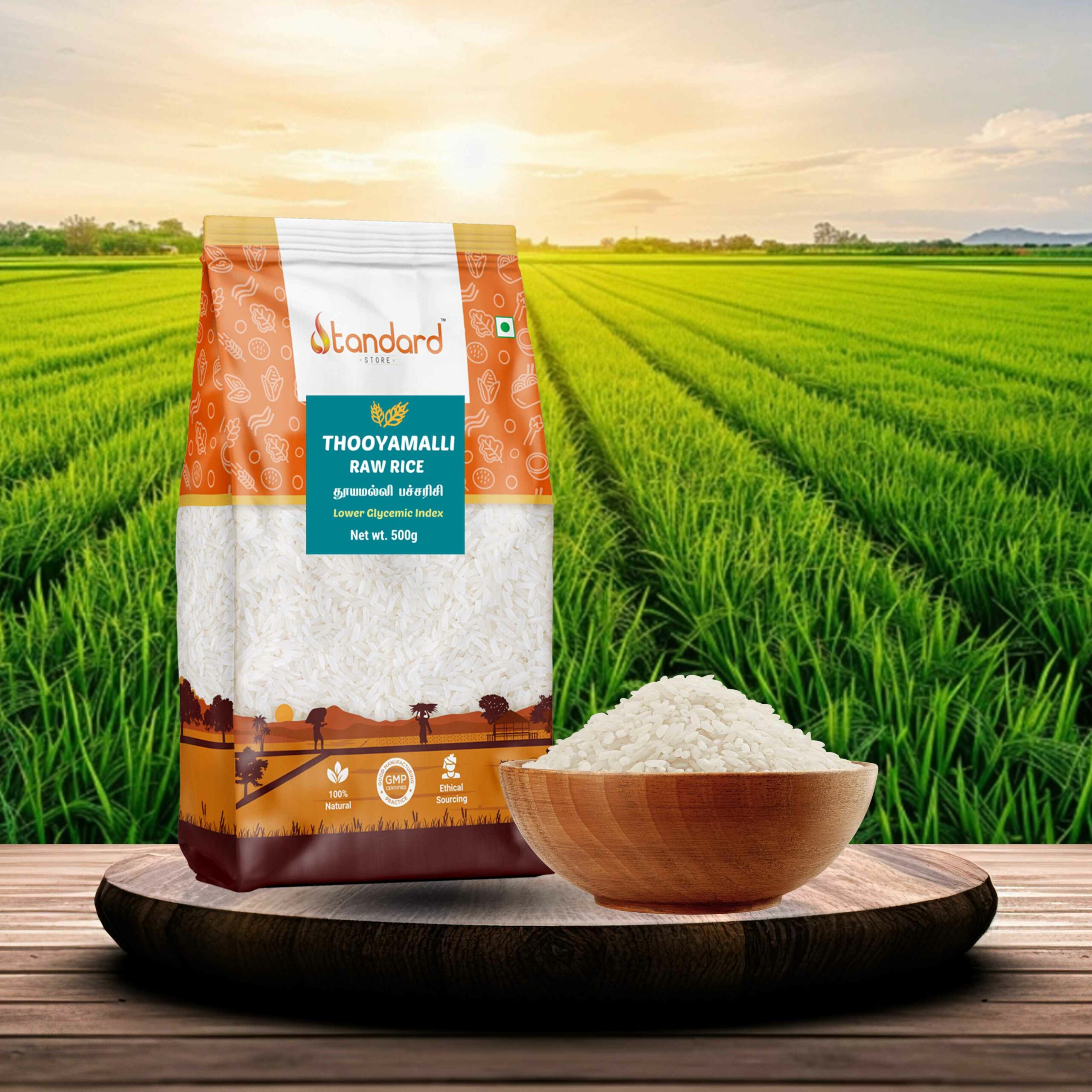 Buy Now Thooyamalli Raw Rice, A Fragrant And Soft-Textured Rice Variety Ideal For Traditional Indian Dishes And Daily Meals