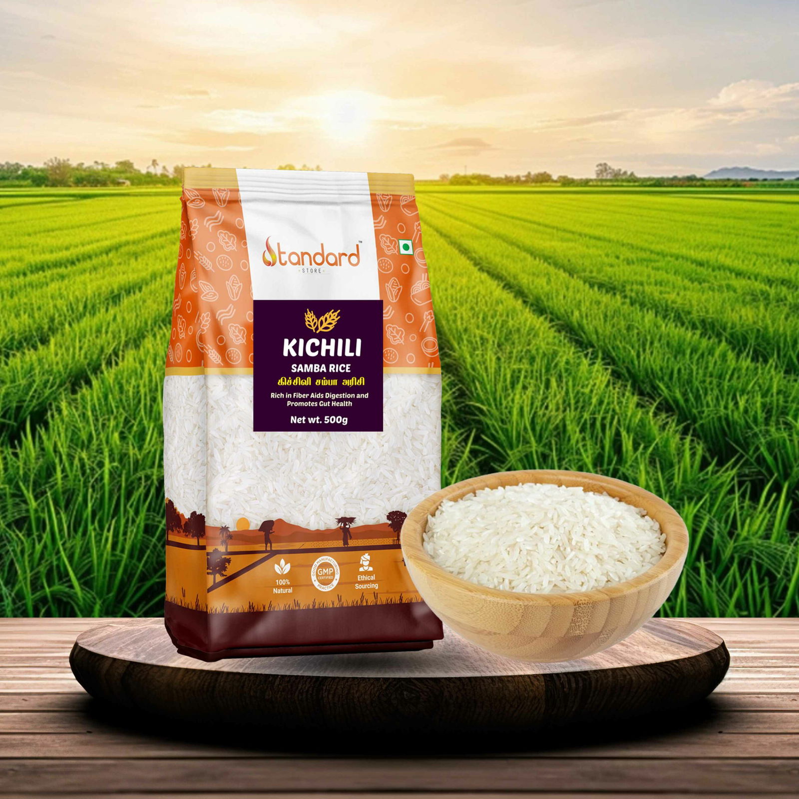 Buy now Traditional South Indian rice, soft texture, ideal for daily meals and biryanis. Available at standardstore.in