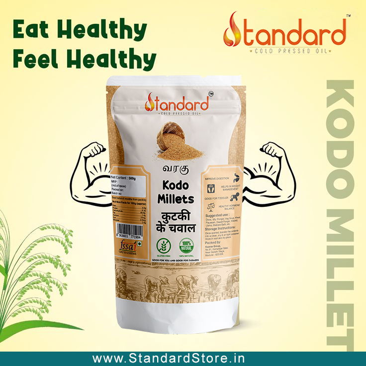 Varagu / Kodo Millet / Kodra / Harka / Arikelu / Koovaragu (Unpolished) 2 Buy Kodo Millets