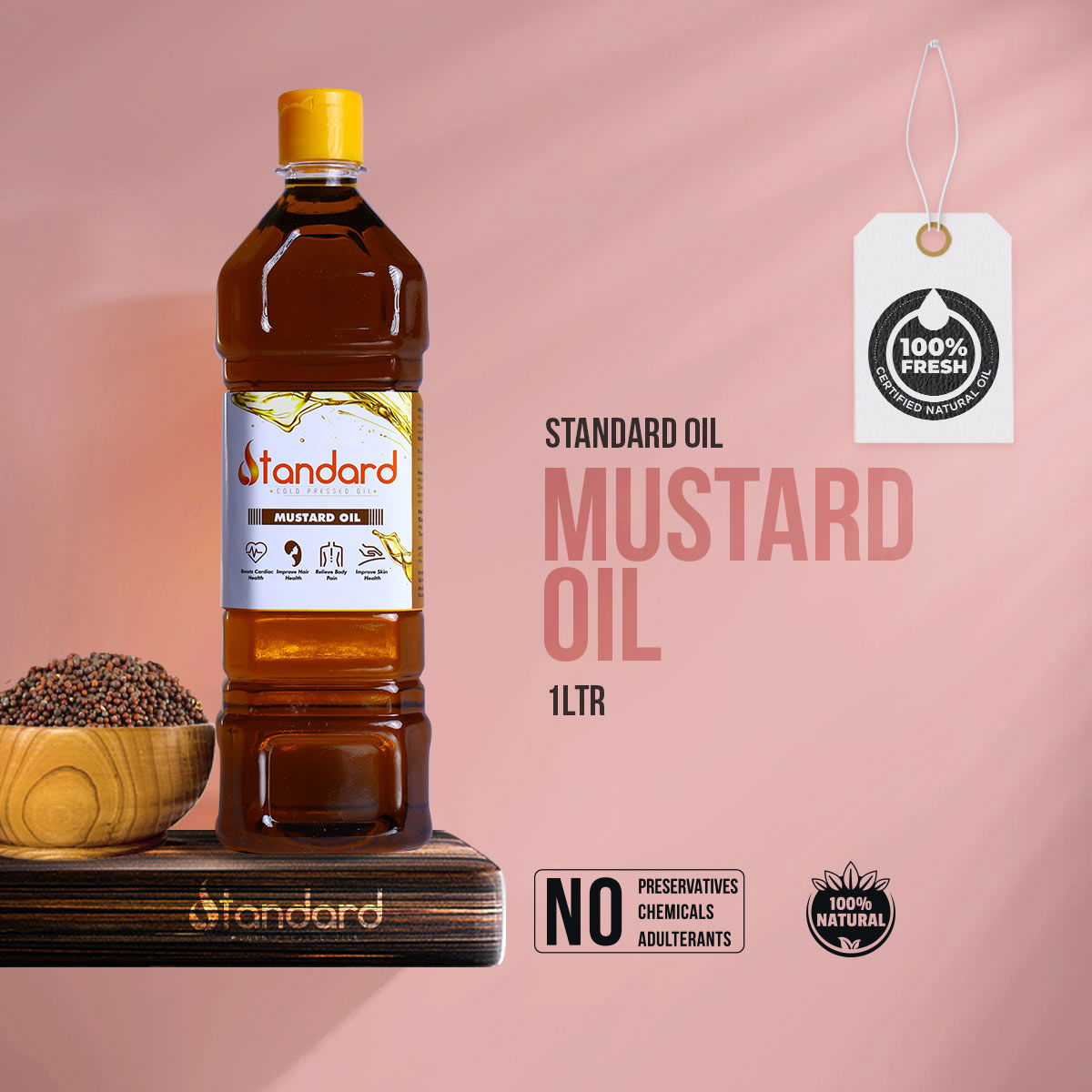 Chekku Oil 6 Kachi Ghani Mustard Oil