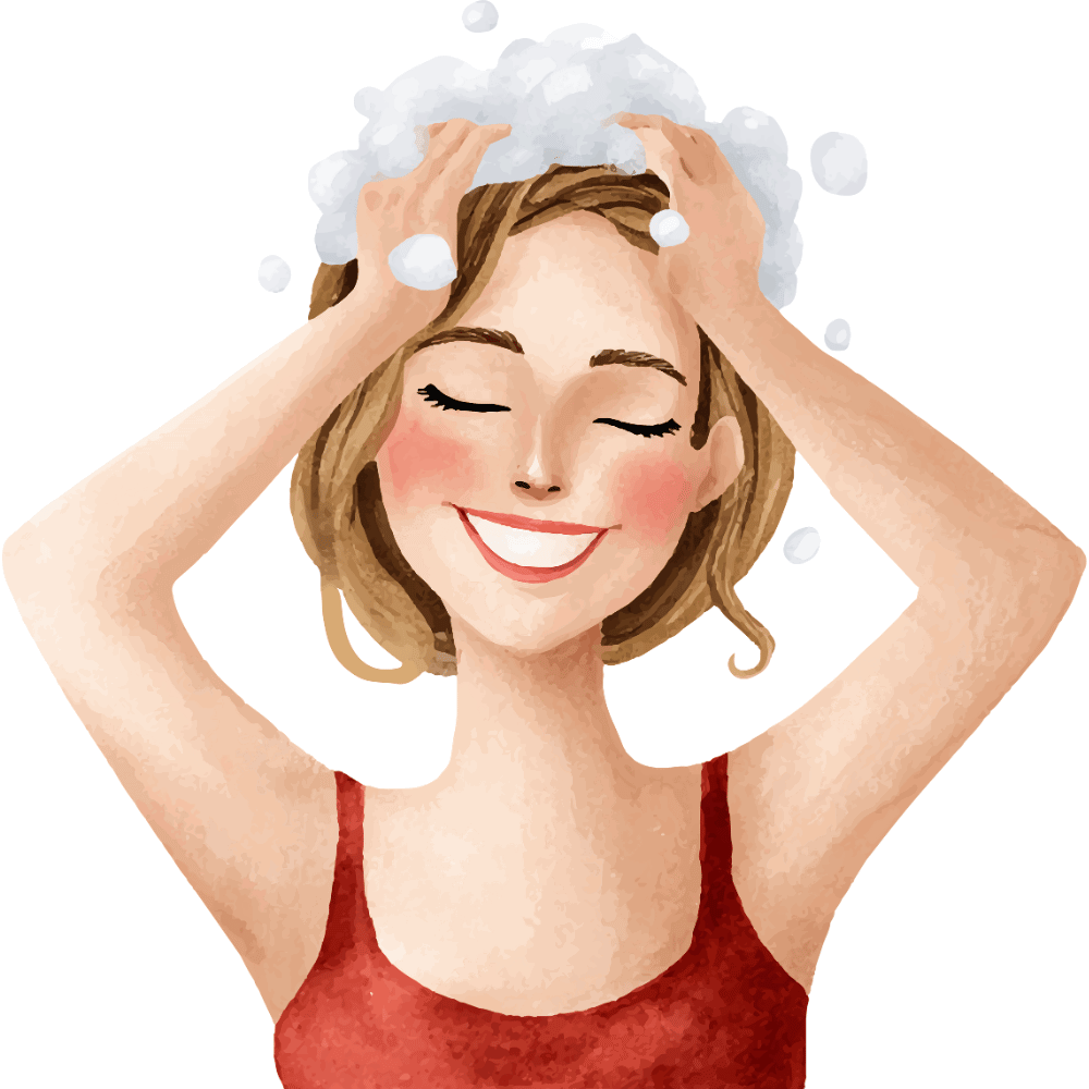 Gently cleanses hair without harsh chemicals.