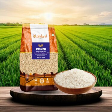 Premium quality Ponni Hand Pounded Rice, with a natural, earthy flavor and soft texture, suitable for balanced diets