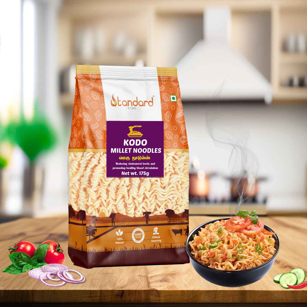 Shop now Fiber-rich Kodo millet noodles, an excellent pasta alternative for healthy eating_11zon