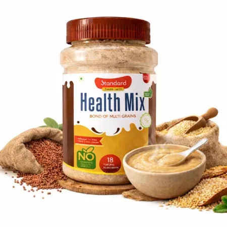 Standard Health Mix multi grain powder with natural ingredients, healthy porridge prepared from millets and grains
