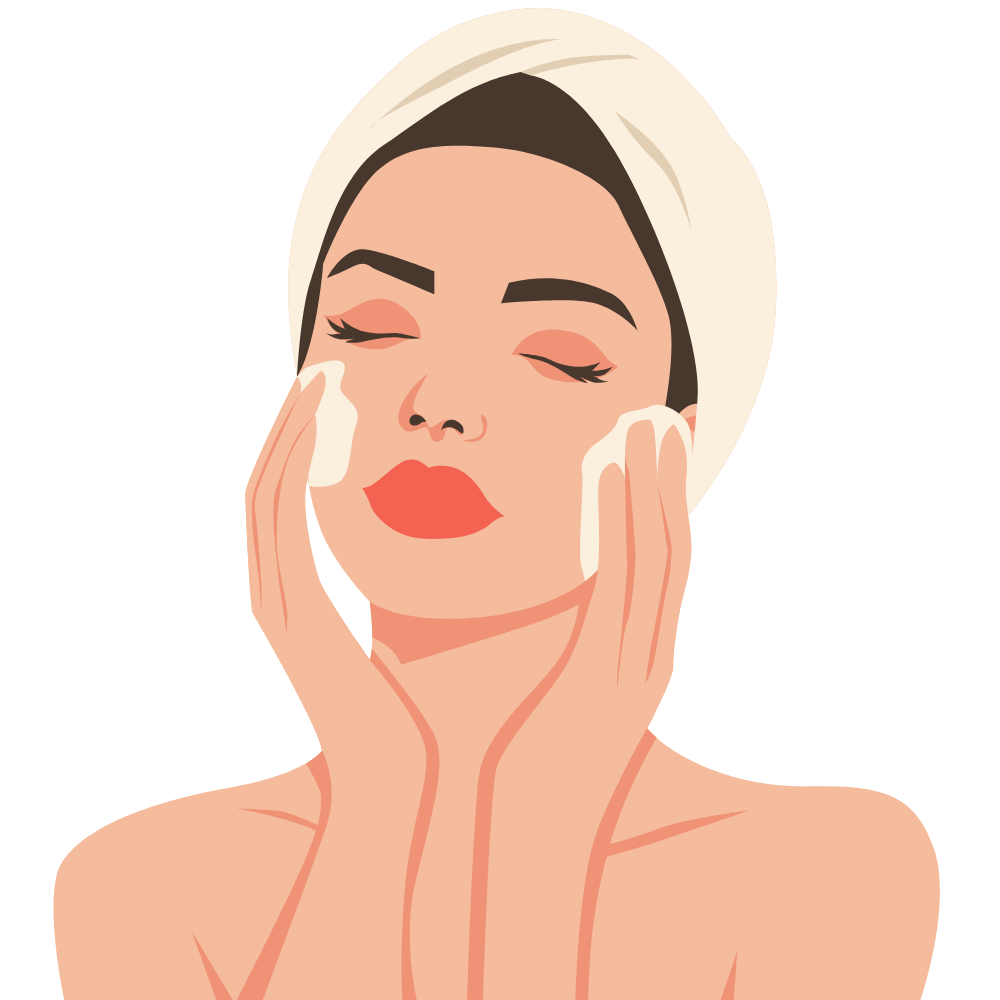 Red sandal soap providing deep cleansing for clear and refreshed skin.