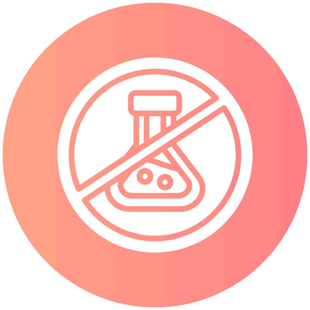 “Chemical-free formula made with natural ingredients” “Safe and gentle chemical-free care for all skin types”