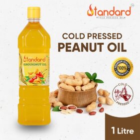 Buy 100% Pure And Unrefined Cold Pressed Groundnut Oil 1 Litre Online From Standard 6 Buy Peanut Oil Online With Free Home Delivery - Enjoy The Convenience Of Ordering Premium Quality Peanut Oil Delivered Straight To Your Doorstep, Perfect For All Your Cooking Needs.