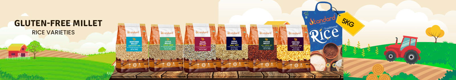 Buy now - Millet Rices A wholesome selection of nutrient-rich and gluten-free millet rice varieties for healthy, balanced meals