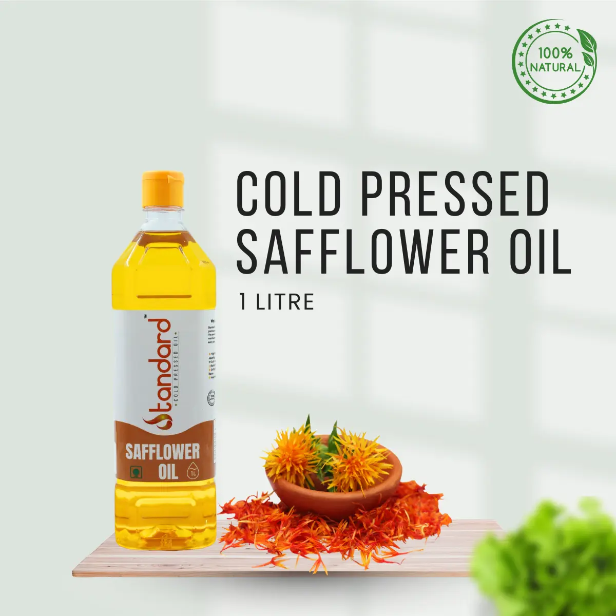 Best Cold Pressed Safflower Oil 1 Litre Bottle At Affordable Price