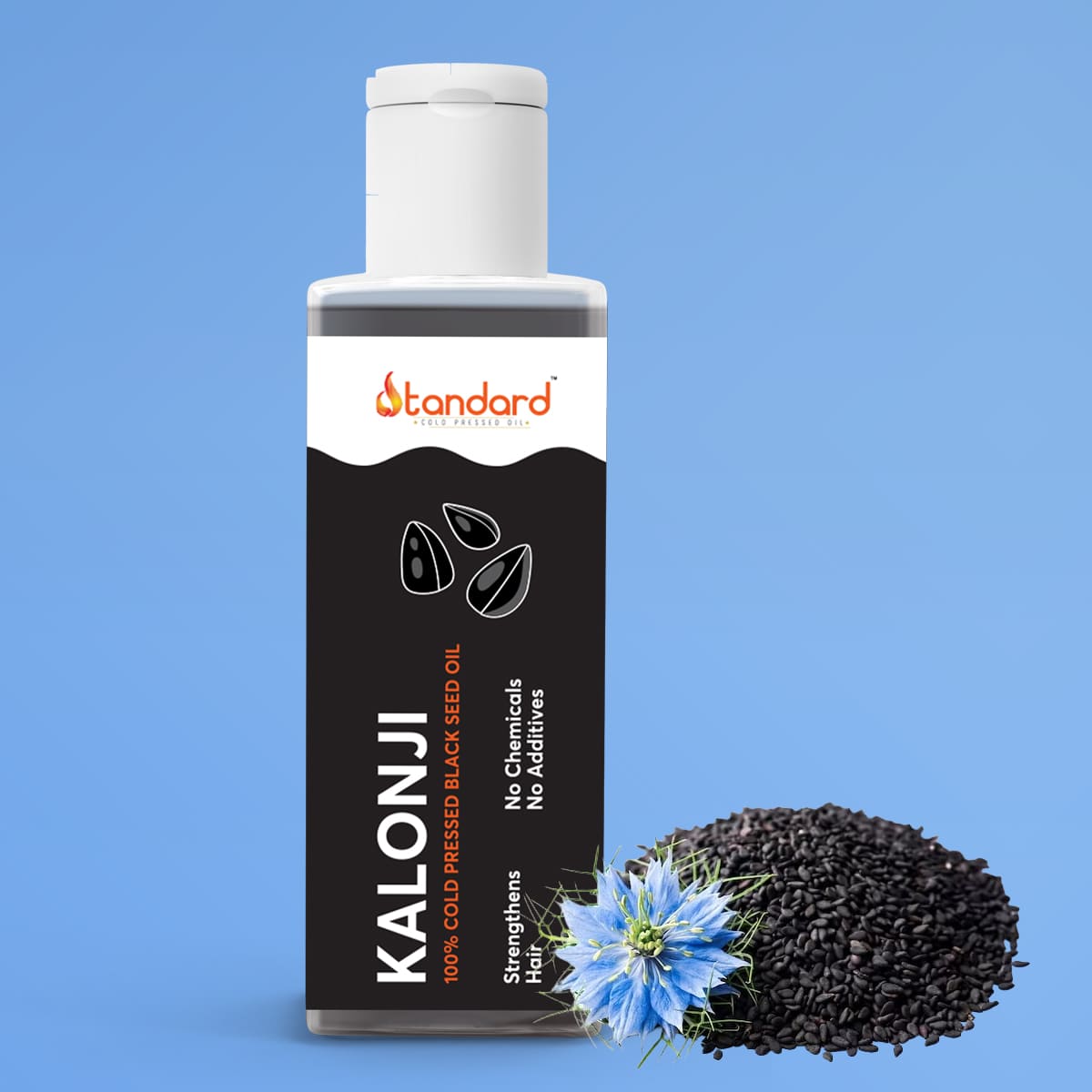 Cold Pressed Kalonji Black Seed Oil – 100% Pure And Natural Nigella Sativa Oil For Hair Growth, Skin Care, And Overall Wellness