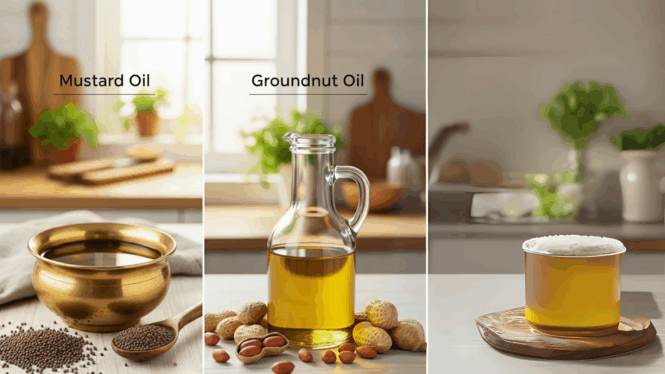मोहरीचे तेल विरुद्ध शेंगदाण्याचे तेल – कोणते तेल आरोग्यासाठी उत्तम?