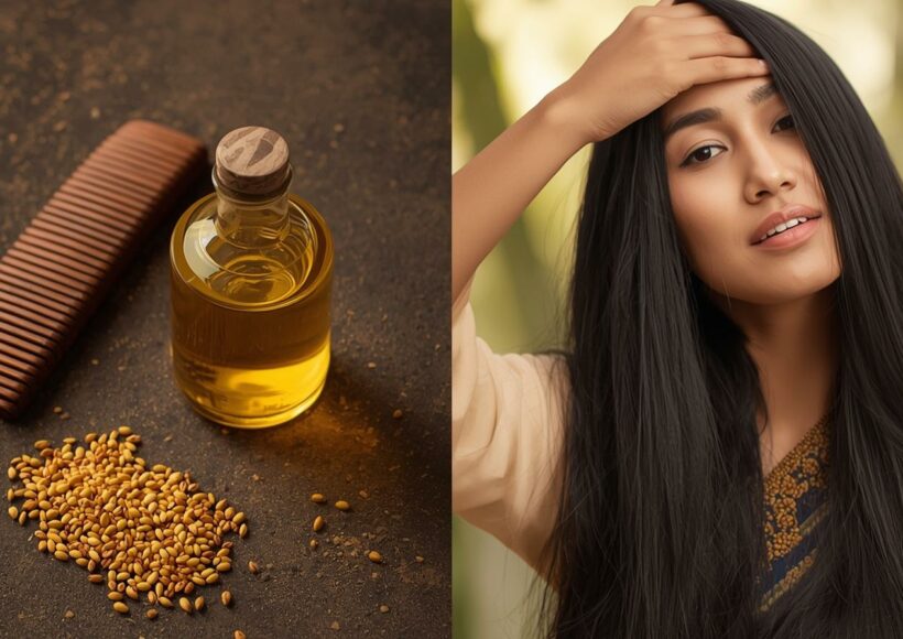 கடுகு எண்ணெய் தலைமுடி வளர்ச்சி மற்றும் ஆரோக்கியத்துக்கு இயற்கையான நன்மைகள் கொண்டது.