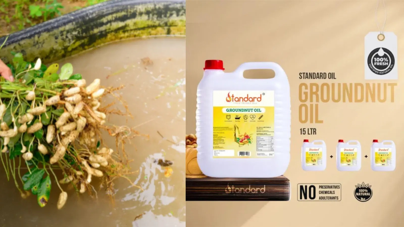 Cold-Pressed Groundnut Oil Enhancing Authentic Indian Dishes With Rich Nutty Flavor